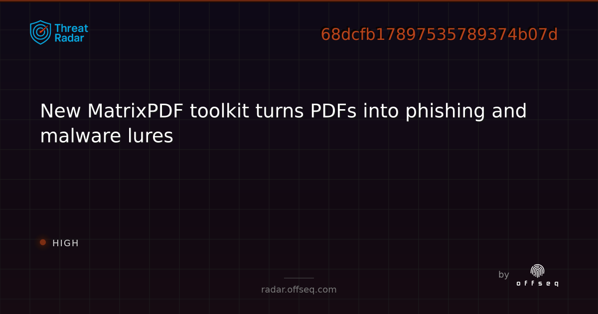 New MatrixPDF toolkit turns PDFs into phishing and malware lures - Live ...