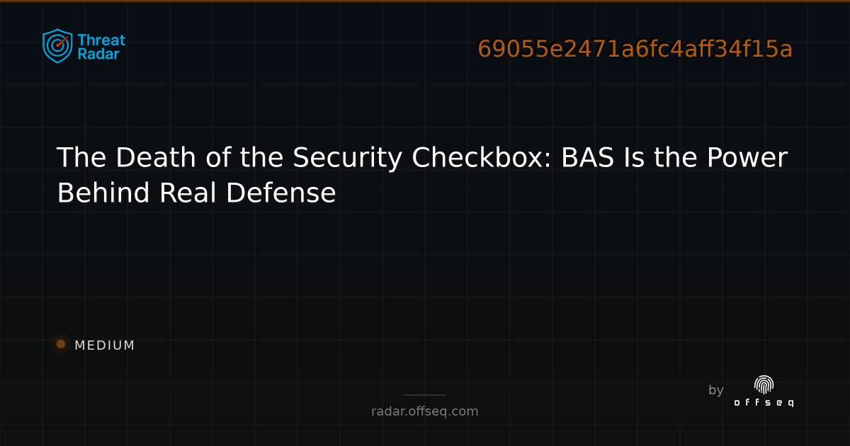 The Death of the Security Checkbox: BAS Is the Power Behind Real ...