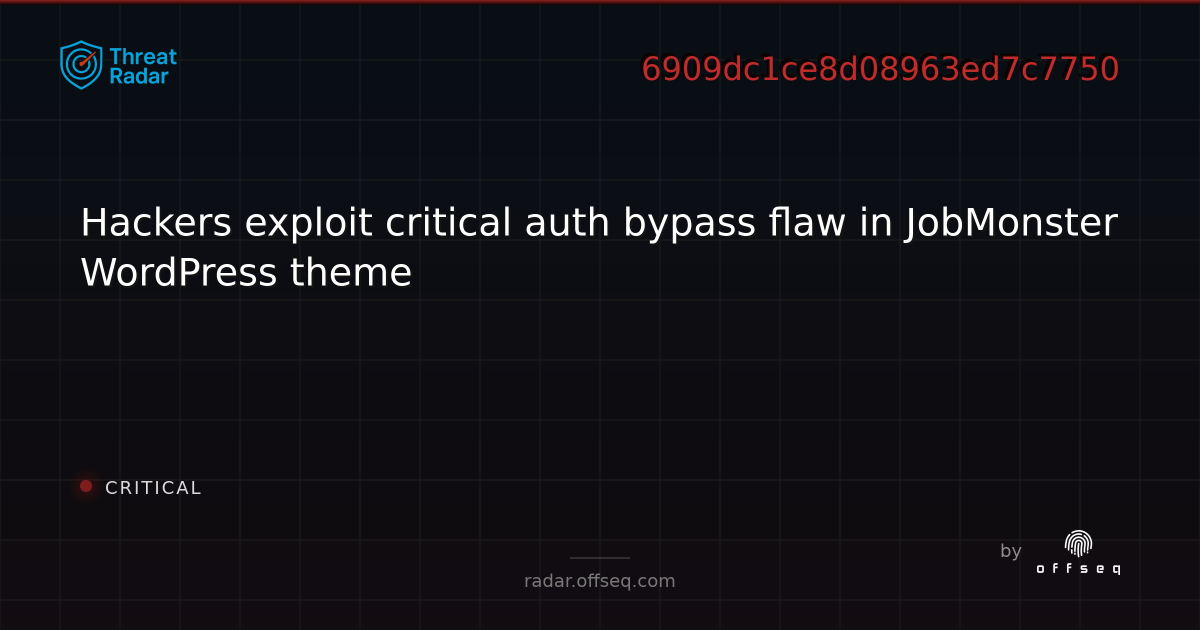 Hackers exploit critical auth bypass flaw in JobMonster WordPress theme ...