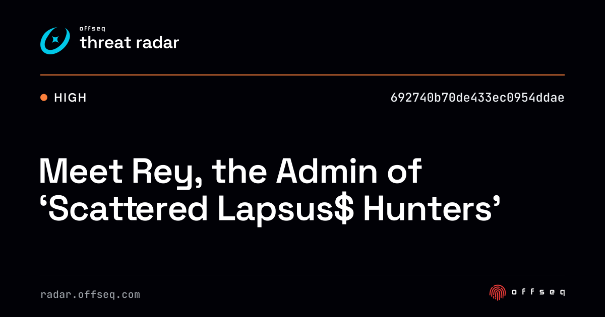 Meet Rey, the Admin of ‘Scattered Lapsus$ Hunters’ - Live Threat ...