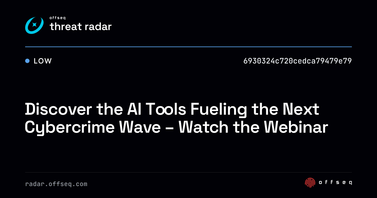 Discover the AI Tools Fueling the Next Cybercrime Wave — Watch the ...