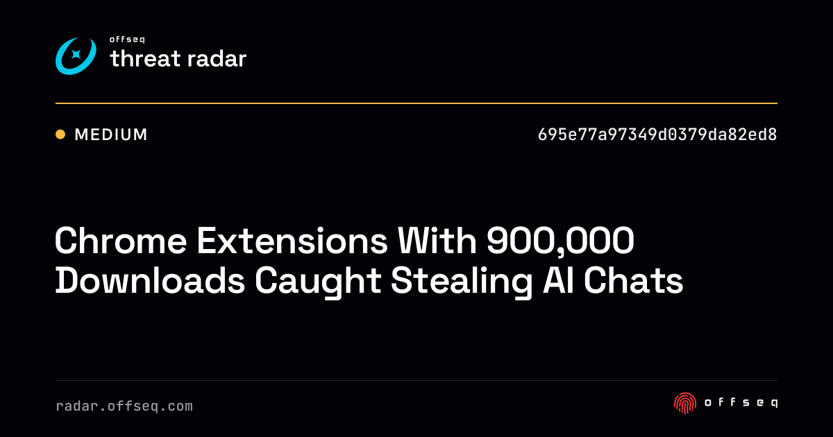 Chrome Extensions With 900,000 Downloads Caught Stealing AI Chats ...