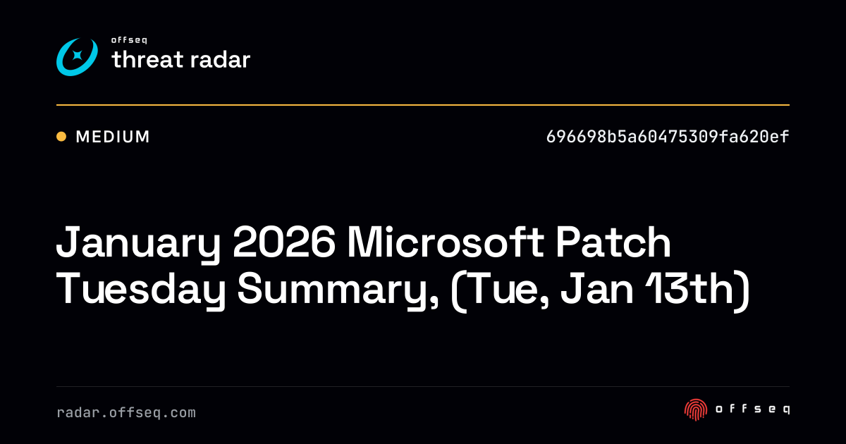 January 2026 Microsoft Patch Tuesday Summary, (Tue, Jan 13th) - Live ...