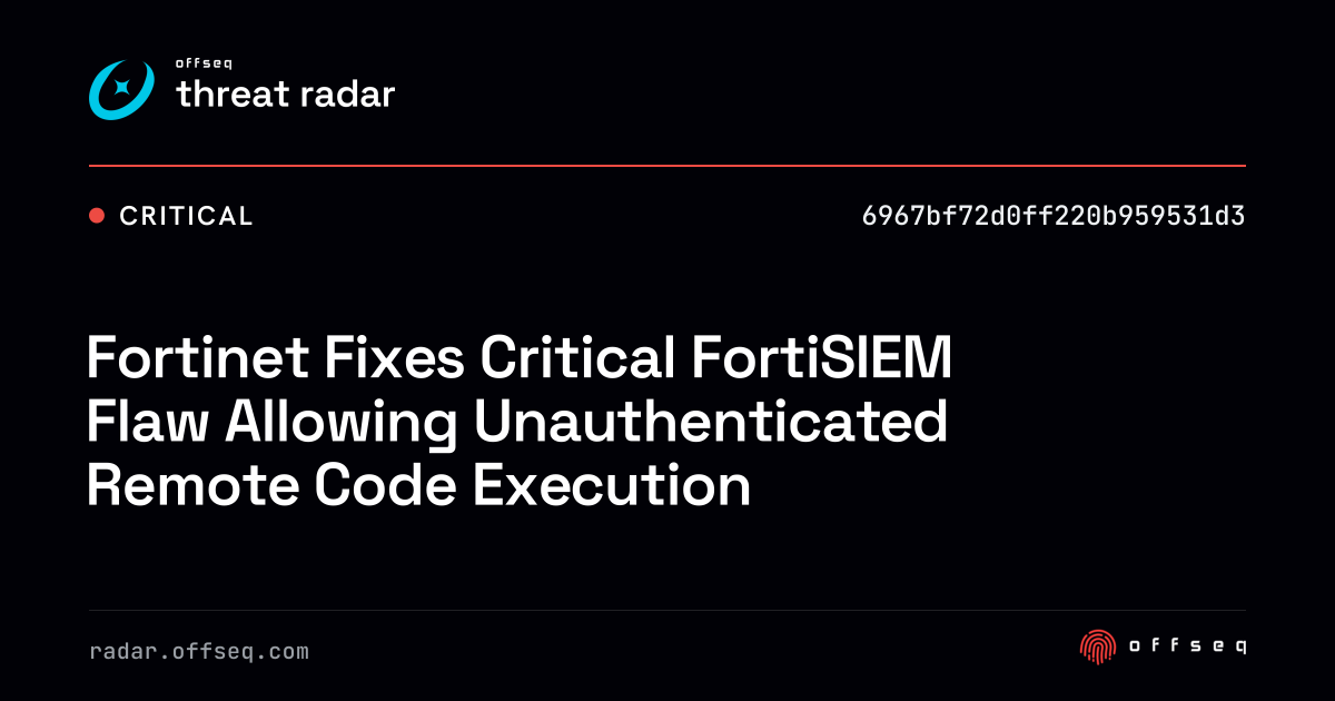 Fortinet Fixes Critical FortiSIEM Flaw Allowing Unauthenticated Remote ...