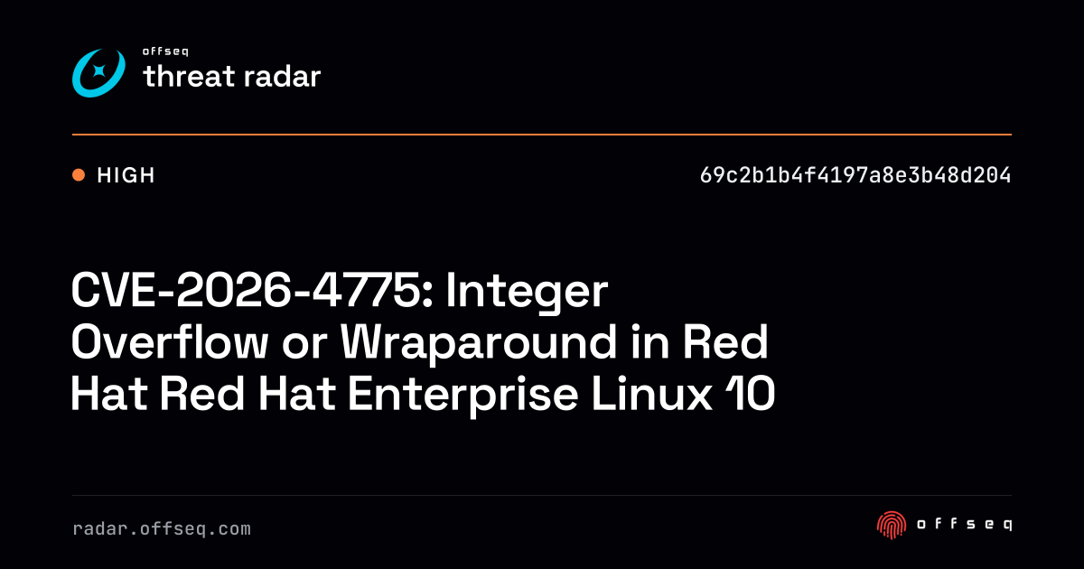 CVE-2026-4775: Integer Overflow or Wraparound in Red Hat Red Hat ...