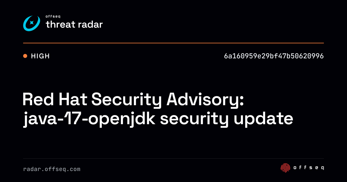 Red Hat Security Advisory: java-17-openjdk security update - Live ...