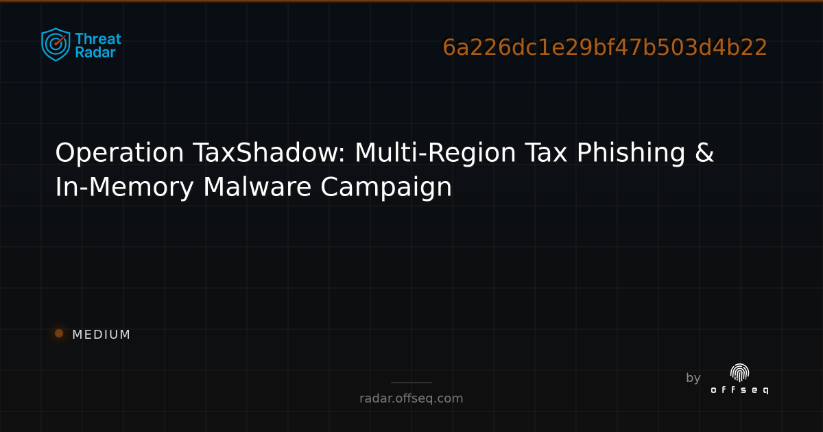 Operation TaxShadow: Multi-Region Tax Phishing & In-Memory Malware ...