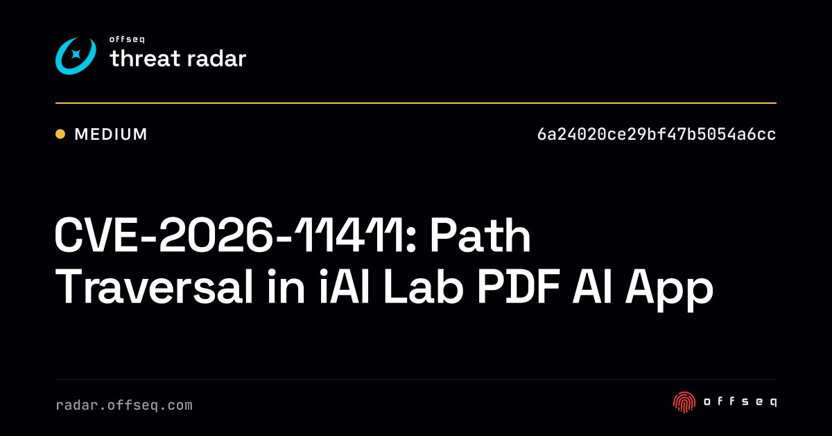 CVE-2026-11411: Path Traversal in iAI Lab PDF AI App - Live Threat ...