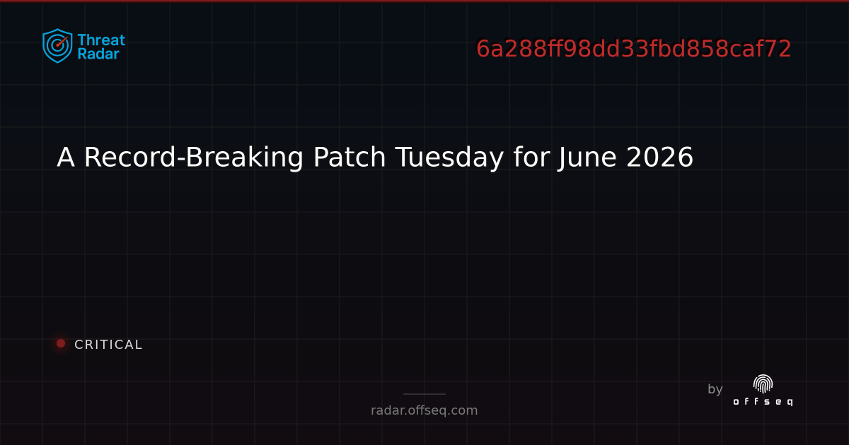 A Record-Breaking Patch Tuesday for June 2026 - Live Threat ...