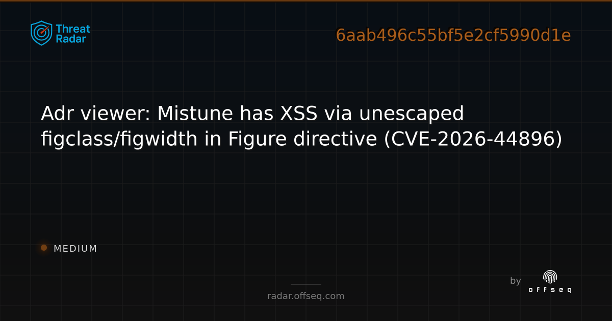 Security update for python-mistune - Live Threat Intelligence - Threat ...