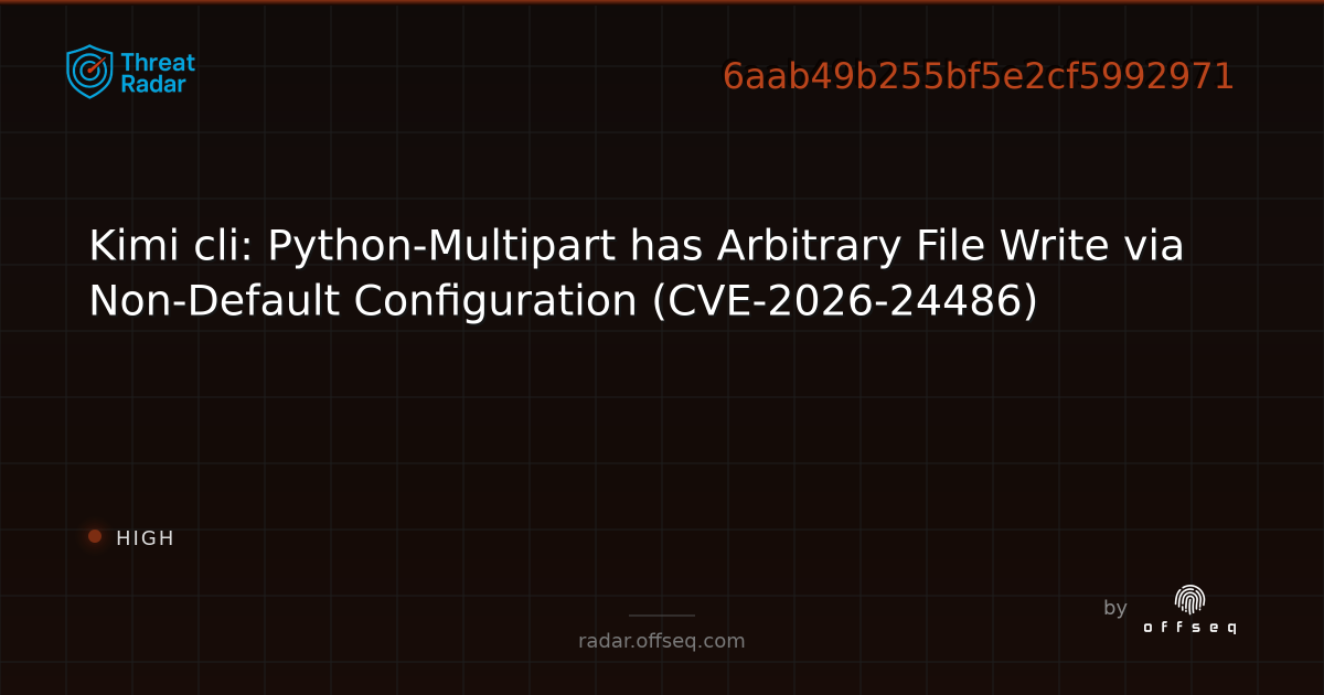 Security update for python-python-multipart - Live Threat Intelligence ...