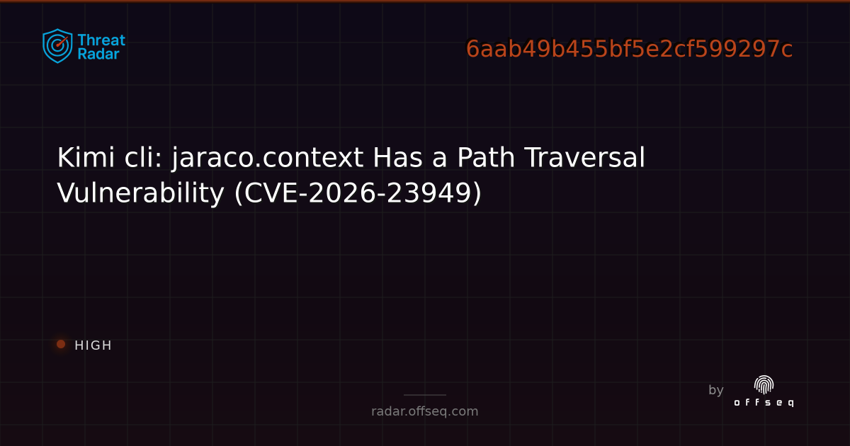 Security update for python-jaraco.context - Live Threat Intelligence ...
