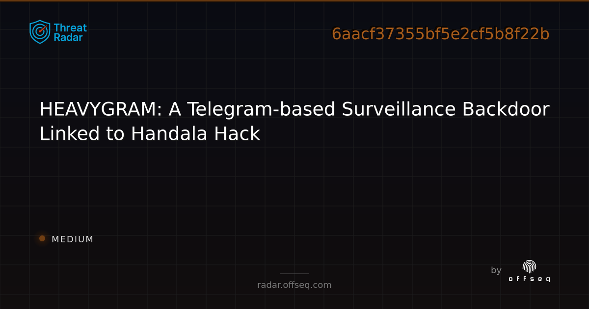 HEAVYGRAM: A Telegram-based Surveillance Backdoor Linked to… | Threat Radar