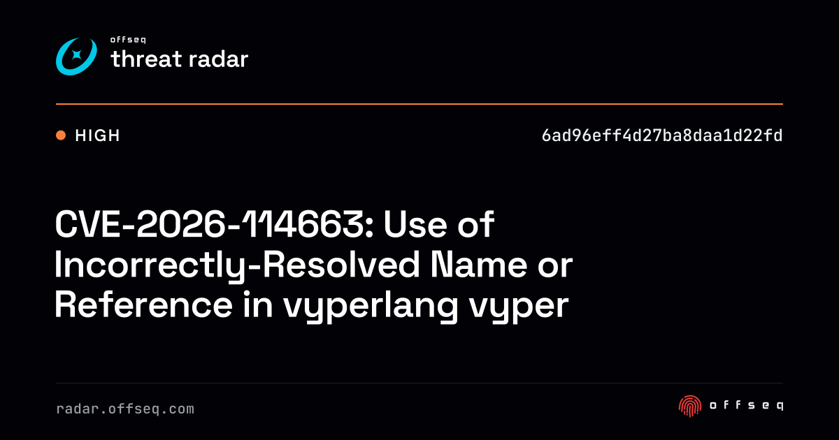 CVE-2026-114663: Use of Incorrectly-Resolved Name or… | Threat Radar