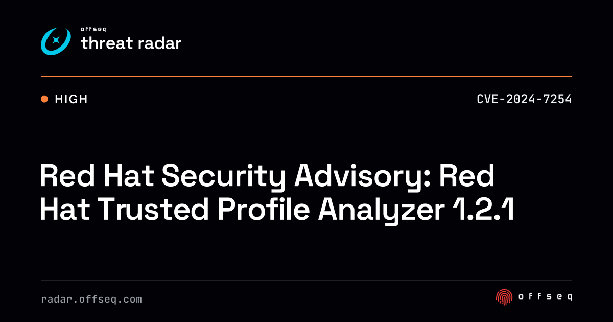 Red Hat Security Advisory: Red Hat Trusted Profile Analyzer 1.2.1 ...