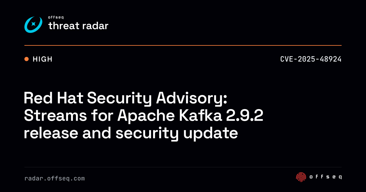 Red Hat Security Advisory: Streams for Apache Kafka 2.9.2 release ...