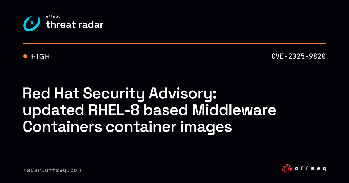 Red Hat Security Advisory: updated RHEL-8 based Middleware Containers ...