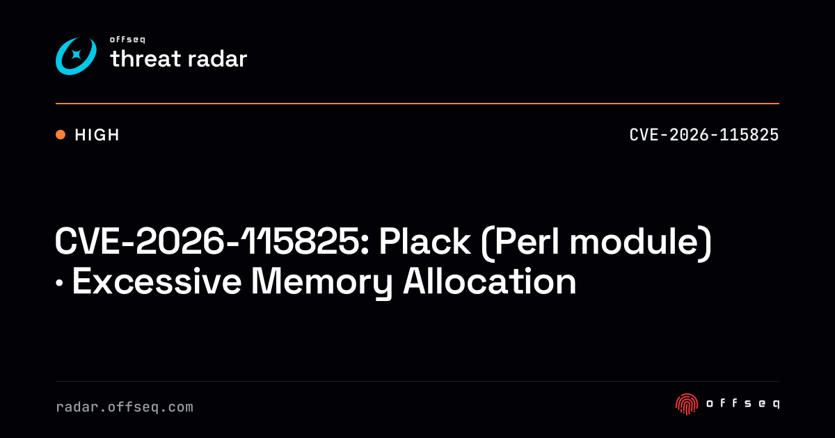 CVE-2026-115825: Plack (Perl module) · Excessive Memory Allocation ...