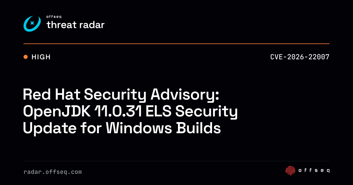 Red Hat Security Advisory: OpenJDK 11.0.31 ELS Security Update ...