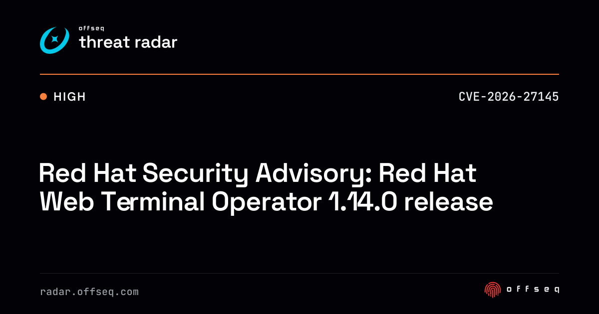 Red Hat Security Advisory: Red Hat Web Terminal Operator 1.14.0 ...