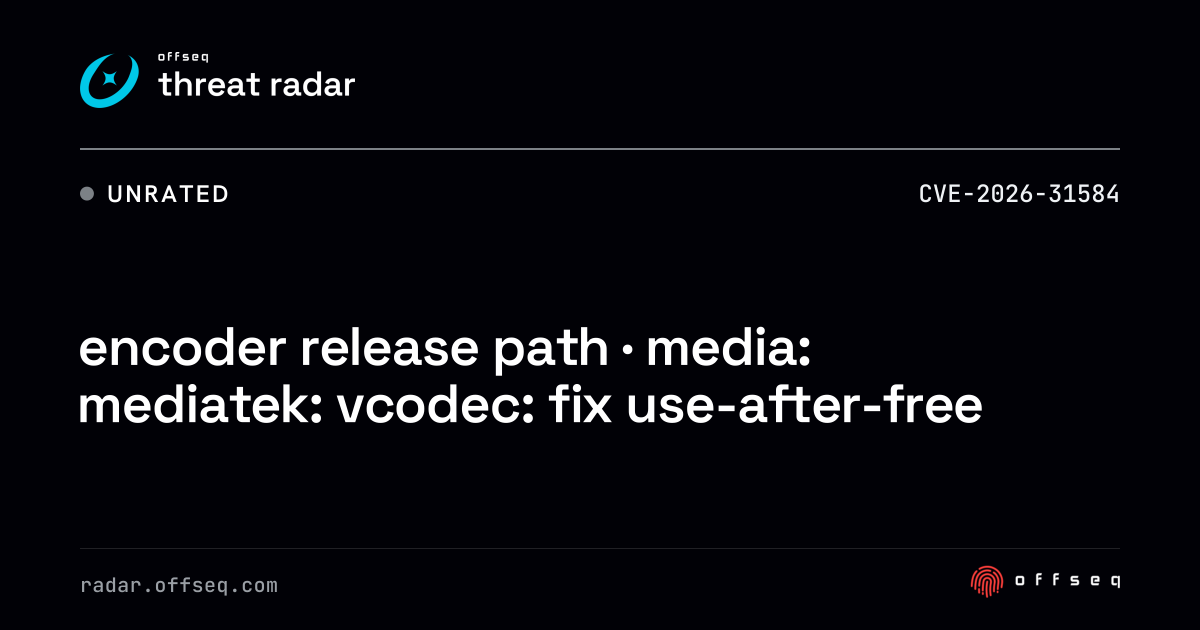 encoder release path · media: mediatek: vcodec: fix use-after-free ...