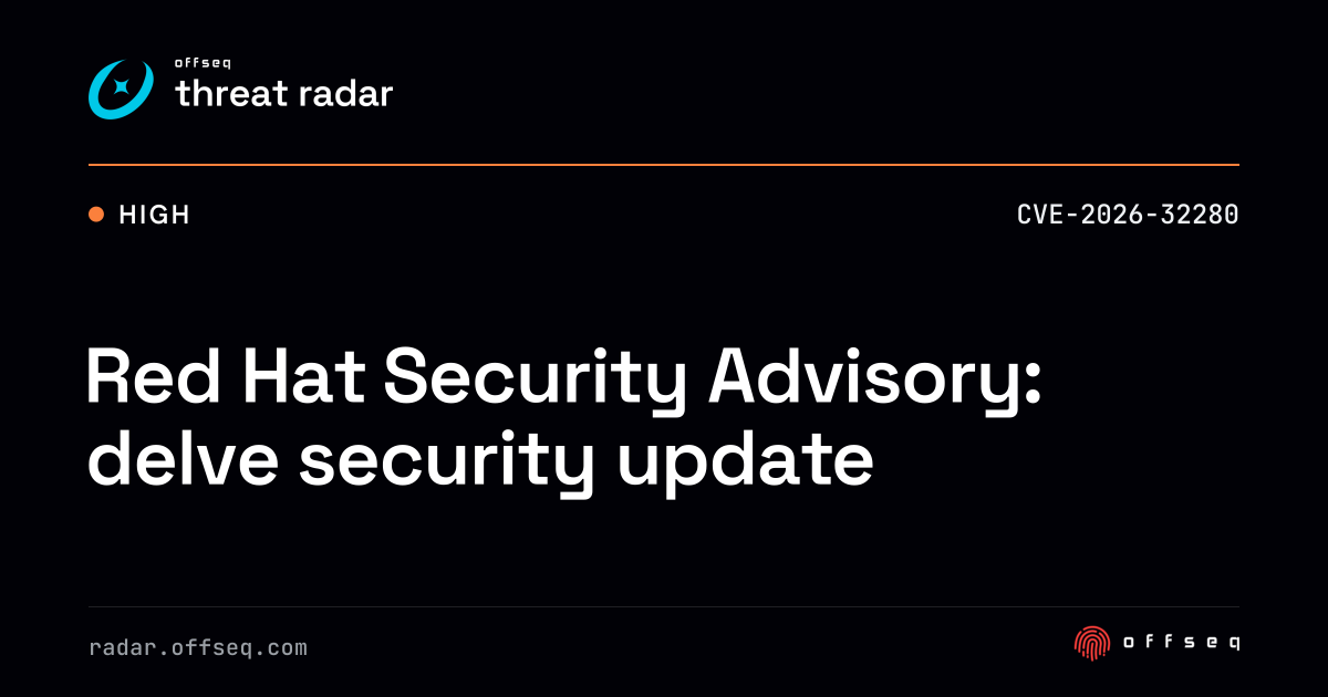 Red Hat Security Advisory: delve security update | Threat Radar
