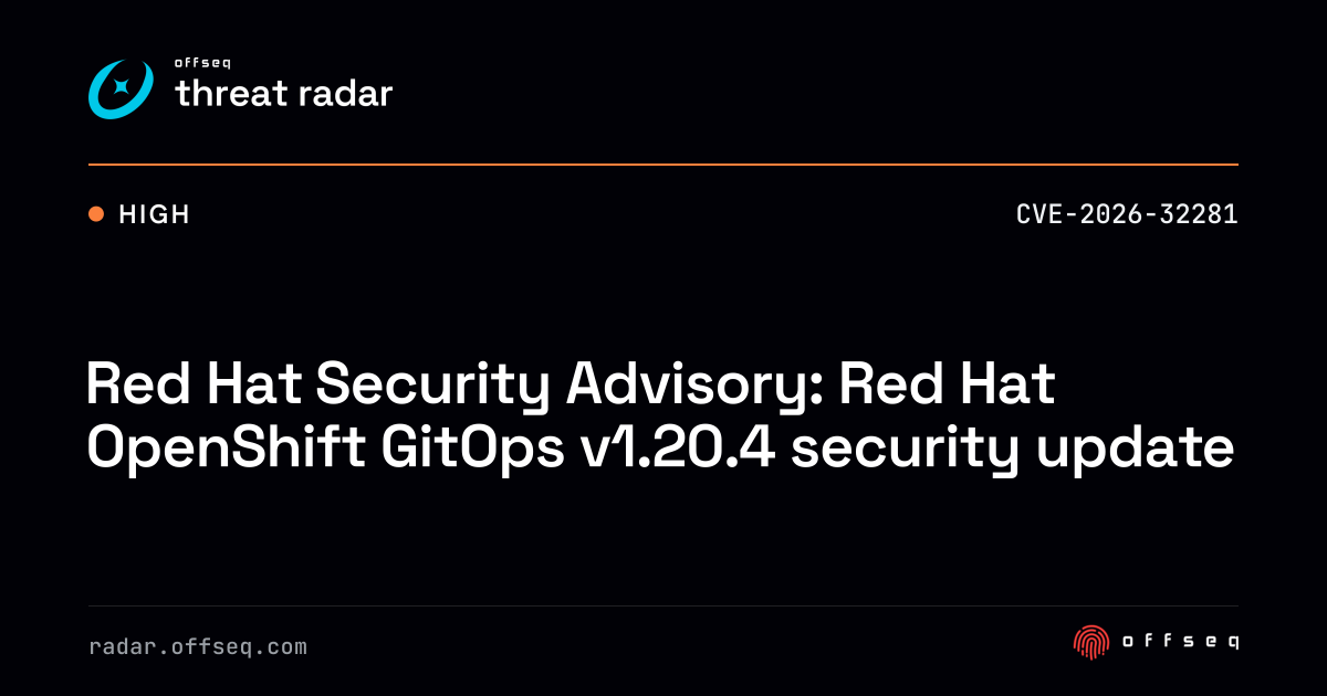 Red Hat Security Advisory: Red Hat OpenShift GitOps v1.20.4 security ...