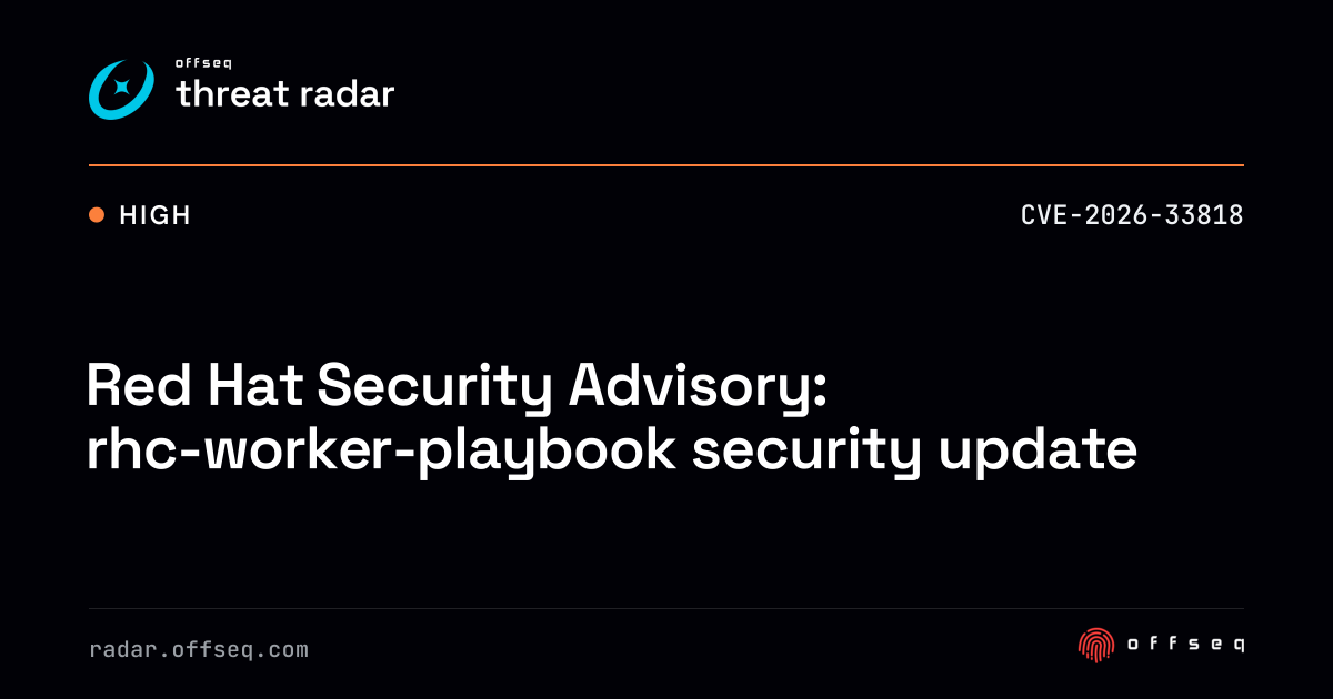 Red Hat Security Advisory: rhc-worker-playbook security update | Threat ...