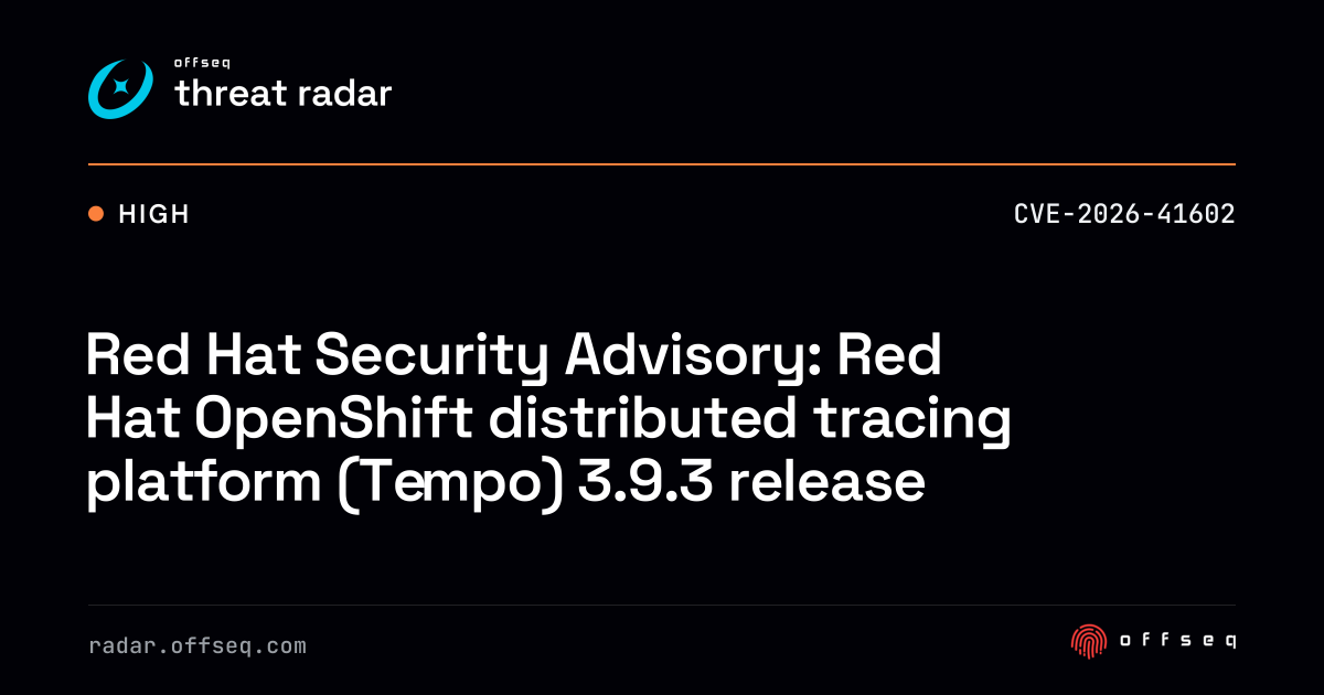 Red Hat Security Advisory: Red Hat OpenShift distributed tracing ...