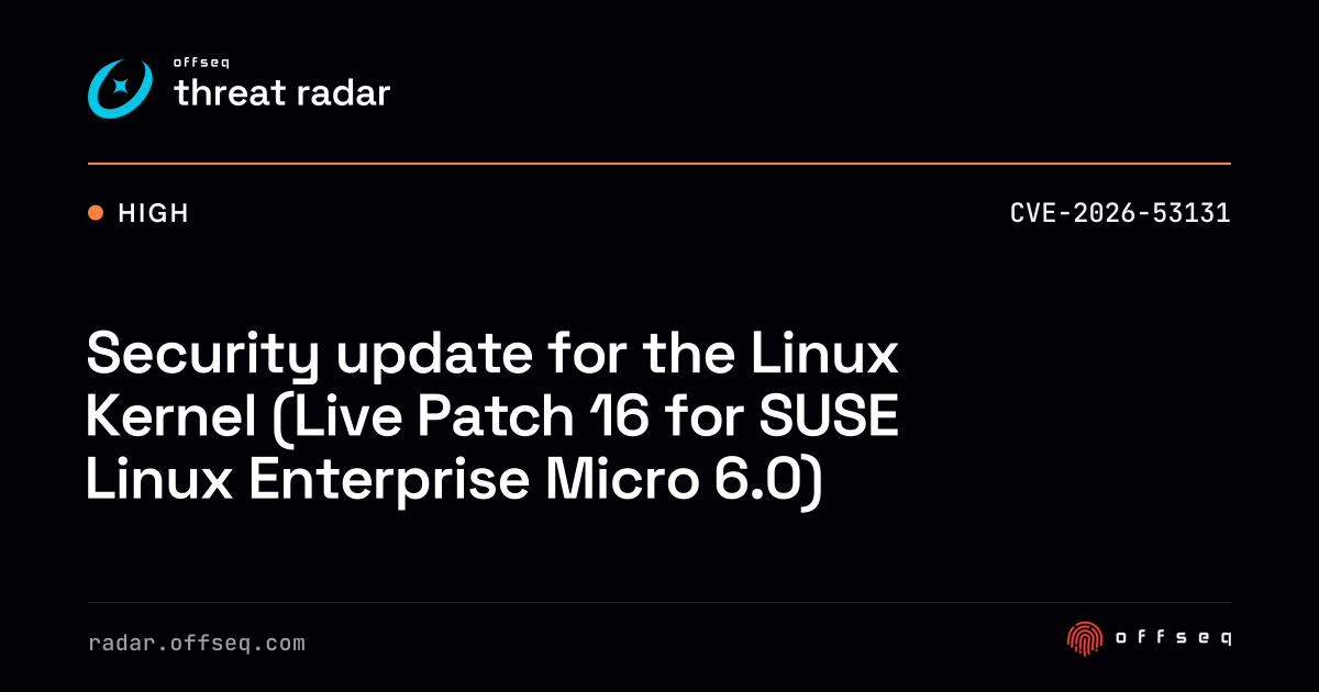 Security update for the Linux Kernel (Live Patch 16 for SUSE Linux ...