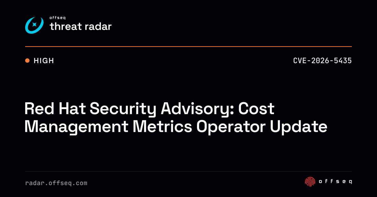 Red Hat Security Advisory: Cost Management Metrics Operator Update ...