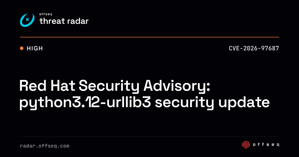 Red Hat Security Advisory: python3.12-urllib3 security update | Threat ...